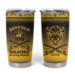 Afro Christmas Buffalo Soldiers Tumbler Cup 9th Cavalry Regiment - African Pride