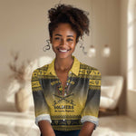 Afro Christmas Buffalo Soldiers Women Casual Shirt 9th Cavalry Regiment - African Pride