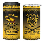 Afro Christmas Buffalo Soldiers 4 in 1 Can Cooler Tumbler 10th Cavalry Regiment - African Pride