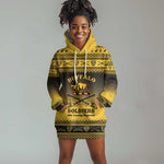 Afro Christmas Buffalo Soldiers Hoodie Dress 10th Cavalry Regiment - African Pride