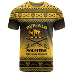 Afro Christmas Buffalo Soldiers T shirt 10th Cavalry Regiment - African Pride