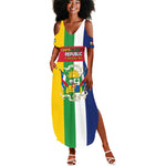 Personalized CAR Republic Day Summer Maxi Dress Zo Kwe Zo - African Pride
