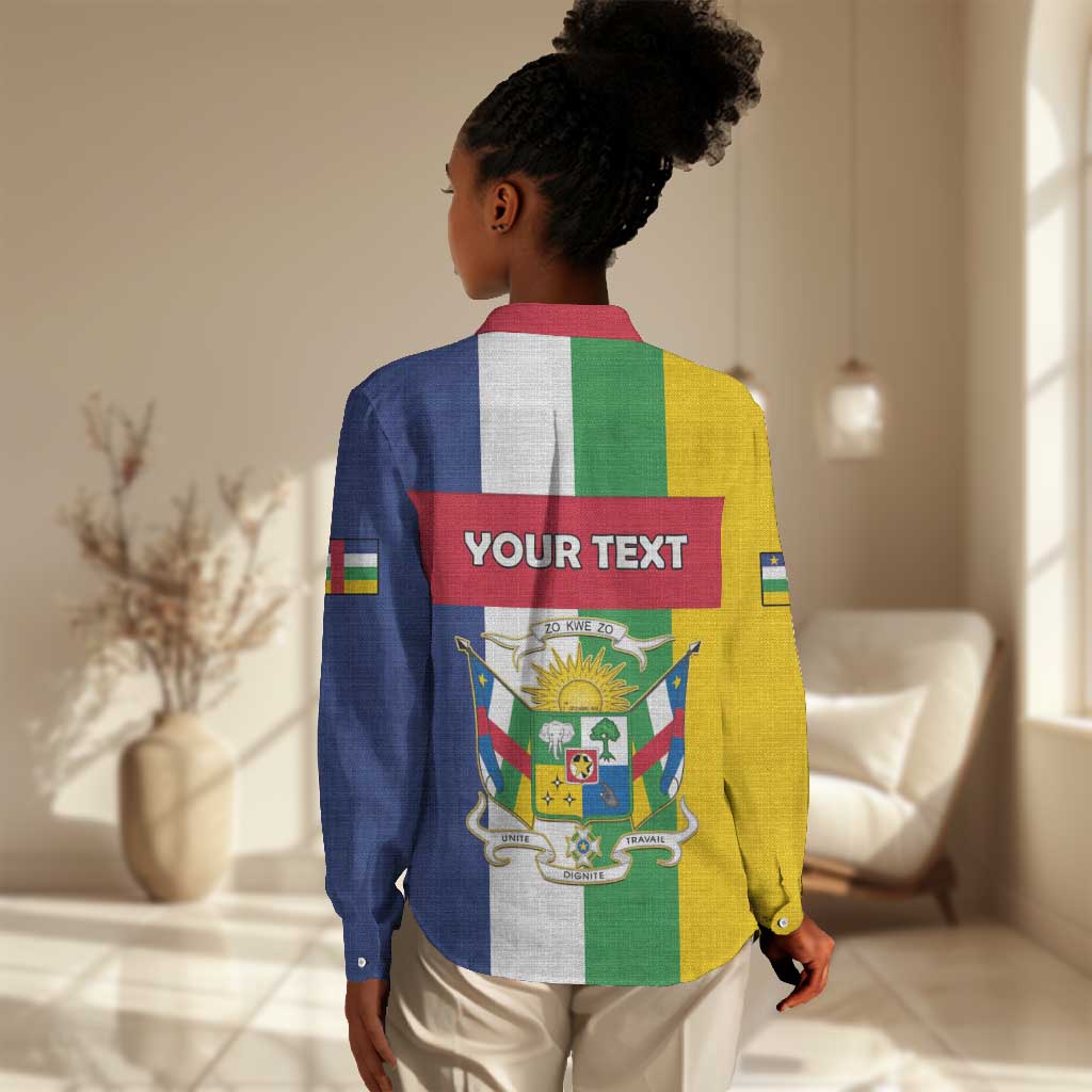 Personalized CAR Republic Day Women Casual Shirt Zo Kwe Zo - African Pride