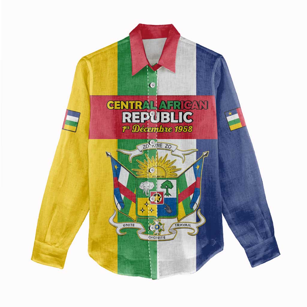 Personalized CAR Republic Day Women Casual Shirt Zo Kwe Zo - African Pride