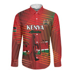 Kenya Athletics Long Sleeve Button Shirt Go Champions Go - African Pride
