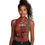 Kenya Athletics Women Sleeveless Polo Shirt Go Champions Go - African Pride