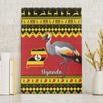 Afro Uganda Christmas Canvas Wall Art Grey Crowned Crane Sekukkulu Ennugi