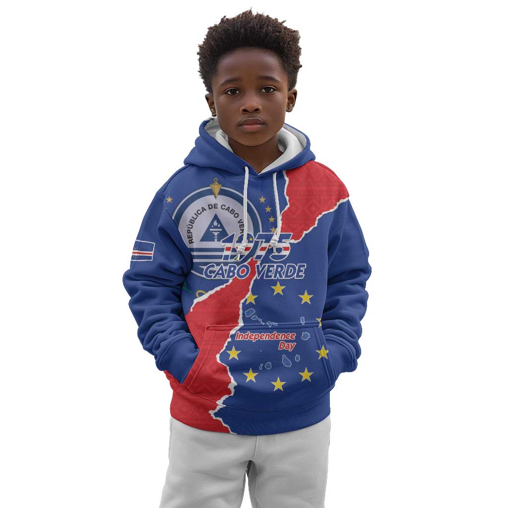 Happy Cabo Verde Kid Hoodie 50th Anniversary of Independence