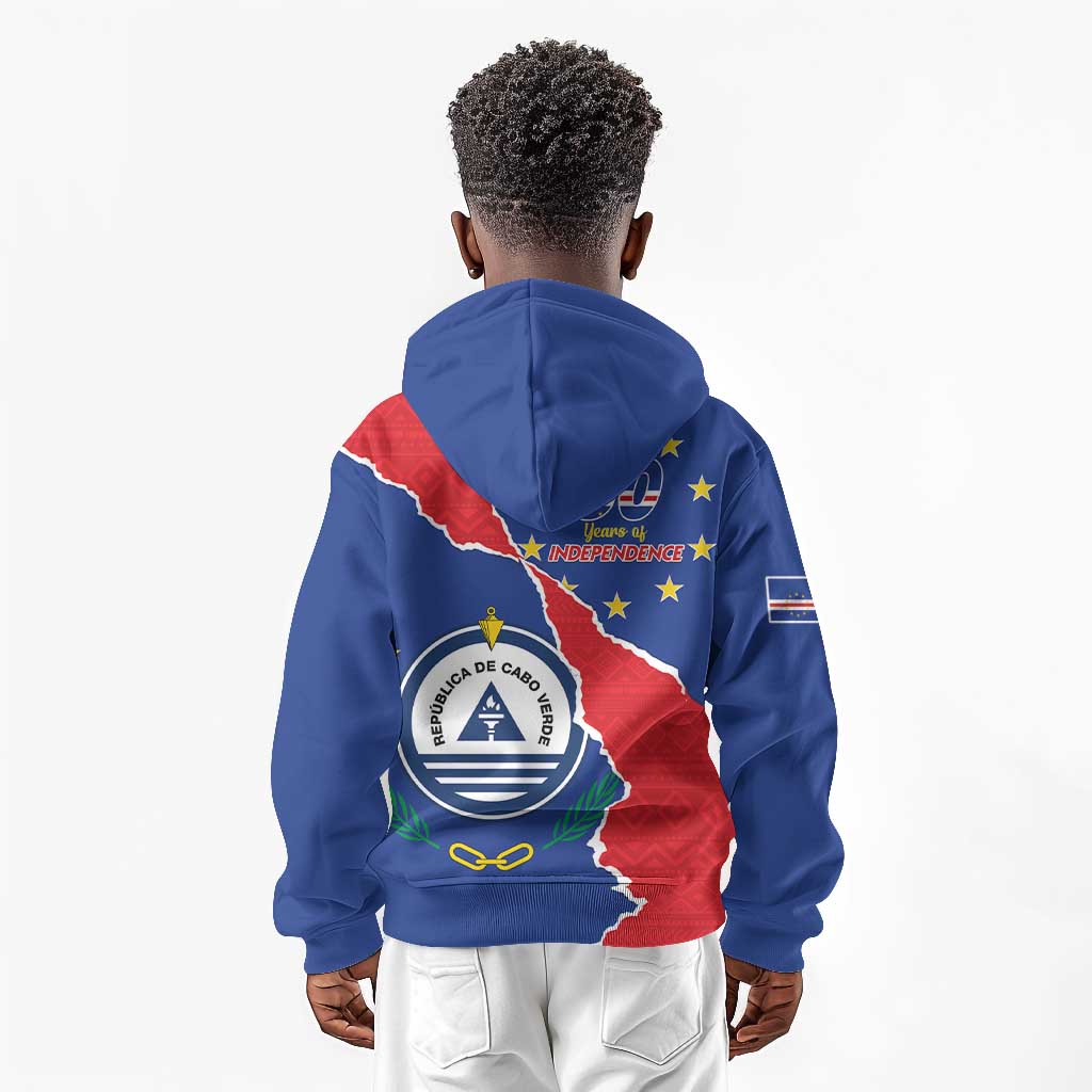 Happy Cabo Verde Kid Hoodie 50th Anniversary of Independence