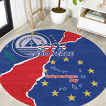Happy Cabo Verde Round Carpet 50th Anniversary of Independence