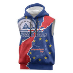 Happy Cabo Verde Sleeveless Hoodie 50th Anniversary of Independence - African Pride