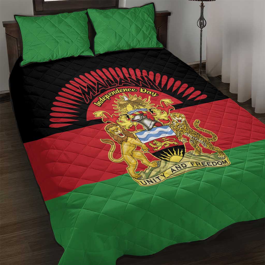 Happy Malawi Independence Day Quilt Bed Set