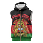 Personalized Happy Malawi Independence Day Sleeveless Zip Hoodie - African Pride