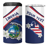 Personalized Happy Liberia Independence Day 4 in 1 Can Cooler Tumbler