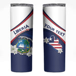 Personalized Happy Liberia Independence Day Skinny Tumbler
