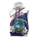 Personalized Happy Liberia Independence Day Sleeveless Hoodie - African Pride