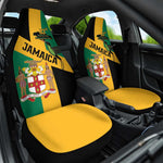 Happy Jumieka Independence Day Car Seat Cover Coat Of Arms Flag Style