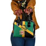 Happy Jumieka Independence Day Shoulder Handbag Coat Of Arms Flag Style