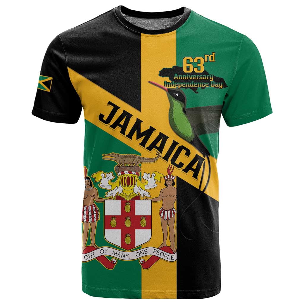 Happy Jumieka Independence Day T shirt Coat Of Arms Flag Style