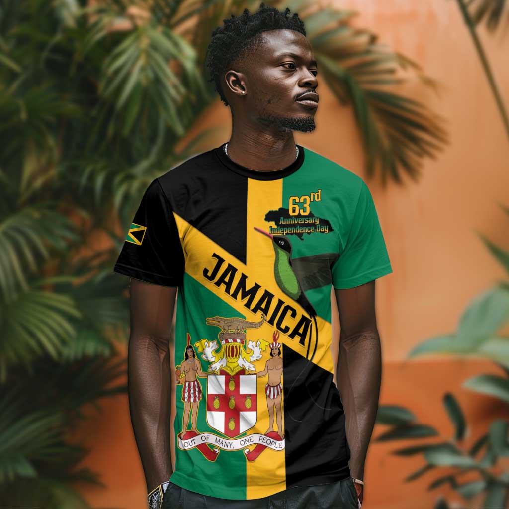 Happy Jumieka Independence Day T shirt Coat Of Arms Flag Style