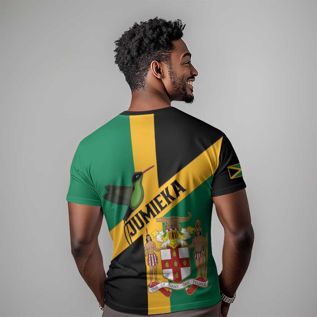 Happy Jumieka Independence Day T shirt Coat Of Arms Flag Style