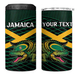 Jamaica Rugby Custom 4 in 1 Can Cooler Tumbler Go Champions