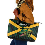 Jamaica Rugby Leather Tote Bag Go Champions