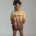 Black Cowboy Take Me Away Hoodie Dress