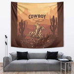 Black Cowboy Take Me Away Tapestry