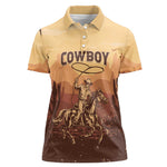 Black Cowboy Take Me Away Women Polo Shirt