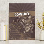 Skull Cowboy Canvas Wall Art Wild West Reborn