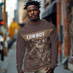Personalised Skull Cowboy Long Sleeve Shirt Wild West Reborn