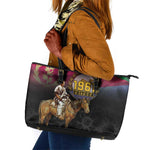 Happy Eritrea Revolution Day Leather Tote Bag Remember Hamid Idris Awate - African Pride
