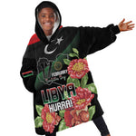 Personalized Libya Kid Wearable Blanket Hoodie February 17th Revolution - African Pride