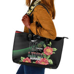 Libya Leather Tote Bag February 17th Revolution - African Pride