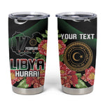 Personalized Libya Tumbler Cup February 17th Revolution - African Pride