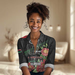 Personalized Libya Women Casual Shirt February 17th Revolution - African Pride