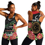 Personalized Libya Women Racerback Tank February 17th Revolution - African Pride