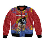 Personalized Umhlanga Reed Dance Bomber Jacket Eswatini Heritage - African Pride