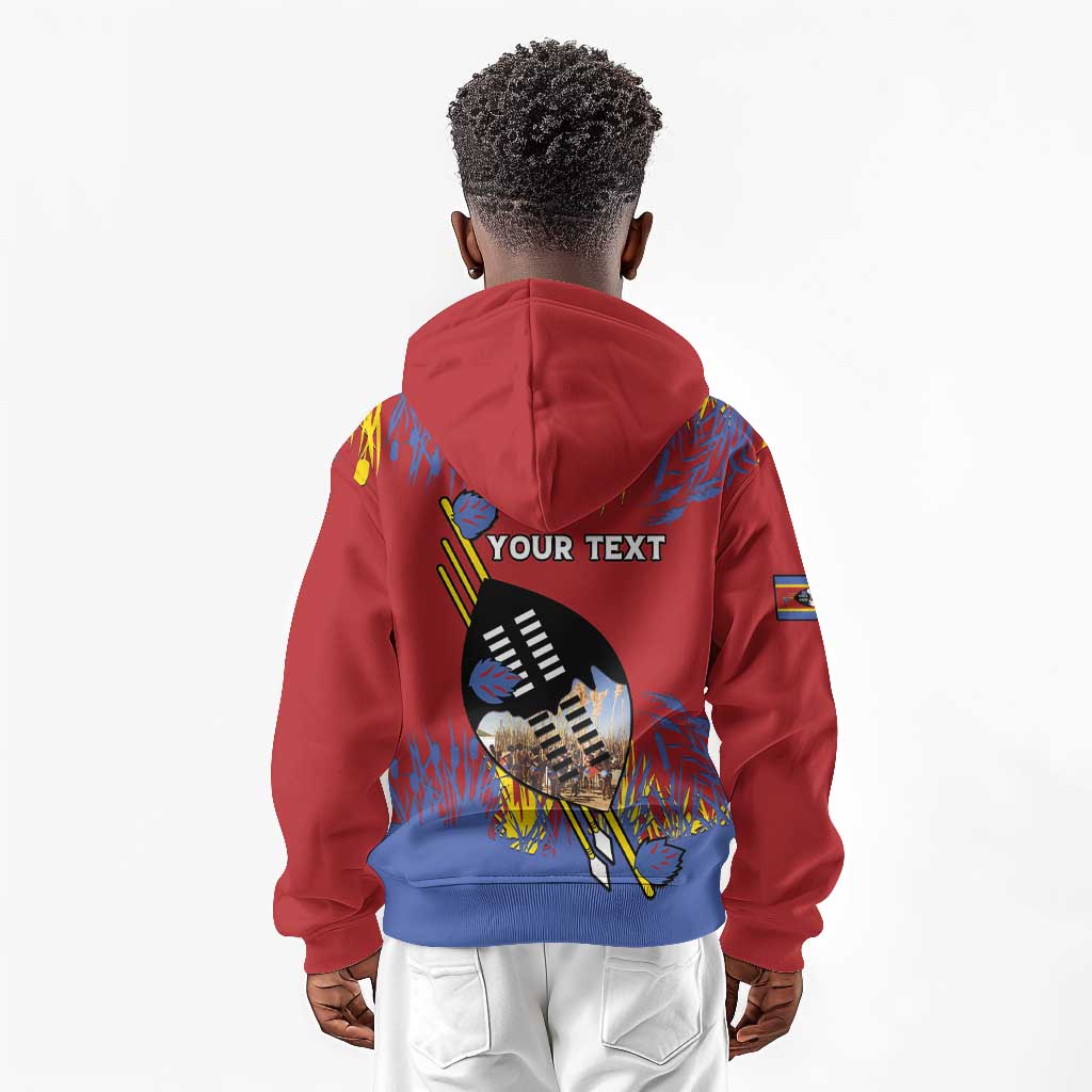 Personalized Umhlanga Reed Dance Kid Hoodie Eswatini Heritage - African Pride