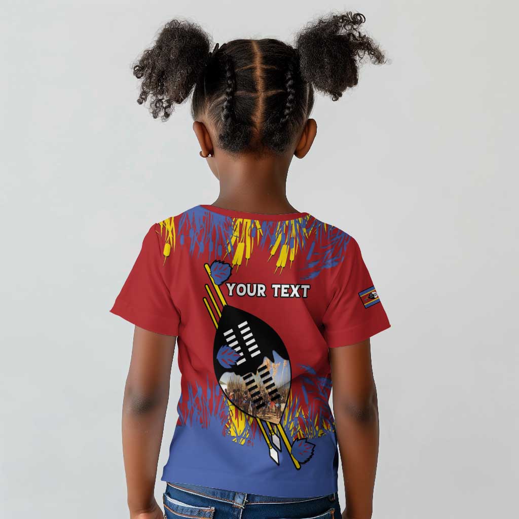 Personalized Umhlanga Reed Dance Kid T shirt Eswatini Heritage - African Pride