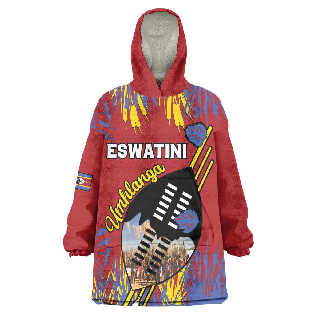Personalized Umhlanga Reed Dance Kid Wearable Blanket Hoodie Eswatini Heritage - African Pride
