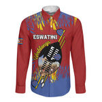 Personalized Umhlanga Reed Dance Long Sleeve Button Shirt Eswatini Heritage - African Pride
