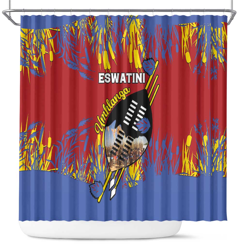 Umhlanga Reed Dance Shower Curtain Eswatini Heritage - African Pride