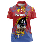 Personalized Umhlanga Reed Dance Women Polo Shirt Eswatini Heritage - African Pride