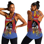 Personalized Umhlanga Reed Dance Women Racerback Tank Eswatini Heritage - African Pride