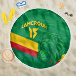 Custom Cameroon Basketball Beach Blanket Go Indomitable Lions - African Pride