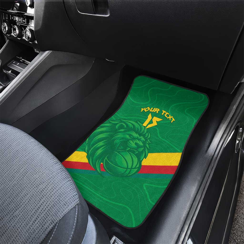 Custom Cameroon Basketball Car Mats Go Indomitable Lions - African Pride