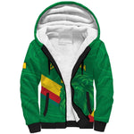 Custom Cameroon Basketball Sherpa Hoodie Go Indomitable Lions - African Pride