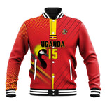 Custom Uganda Basketball Baseball Jacket Go Champions Silverbacks - African Pride